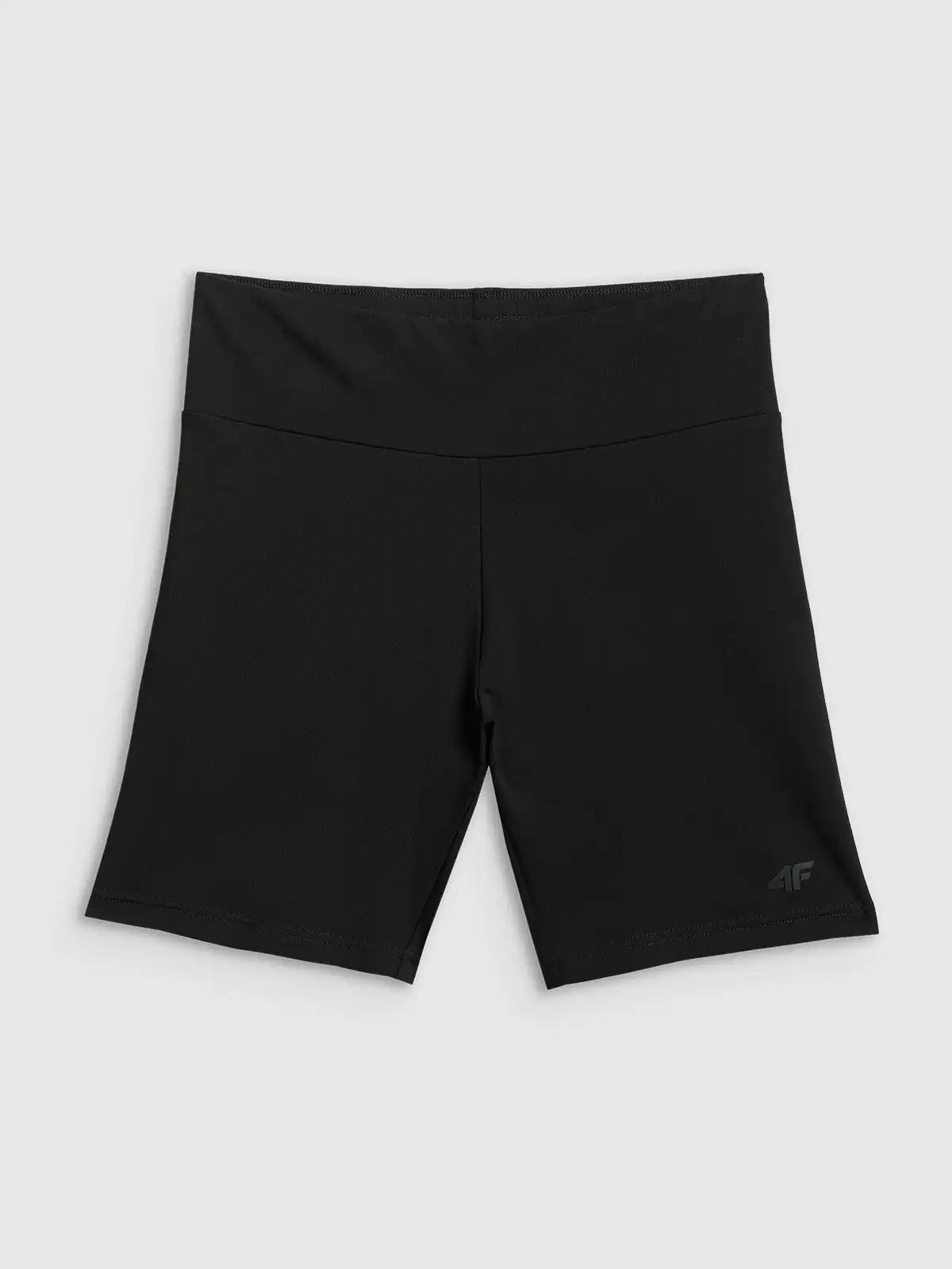 Legginsy krótkie bawełniane damskie czarne 4F : Kolor - Czarny, Rozmiar odzieży - XS