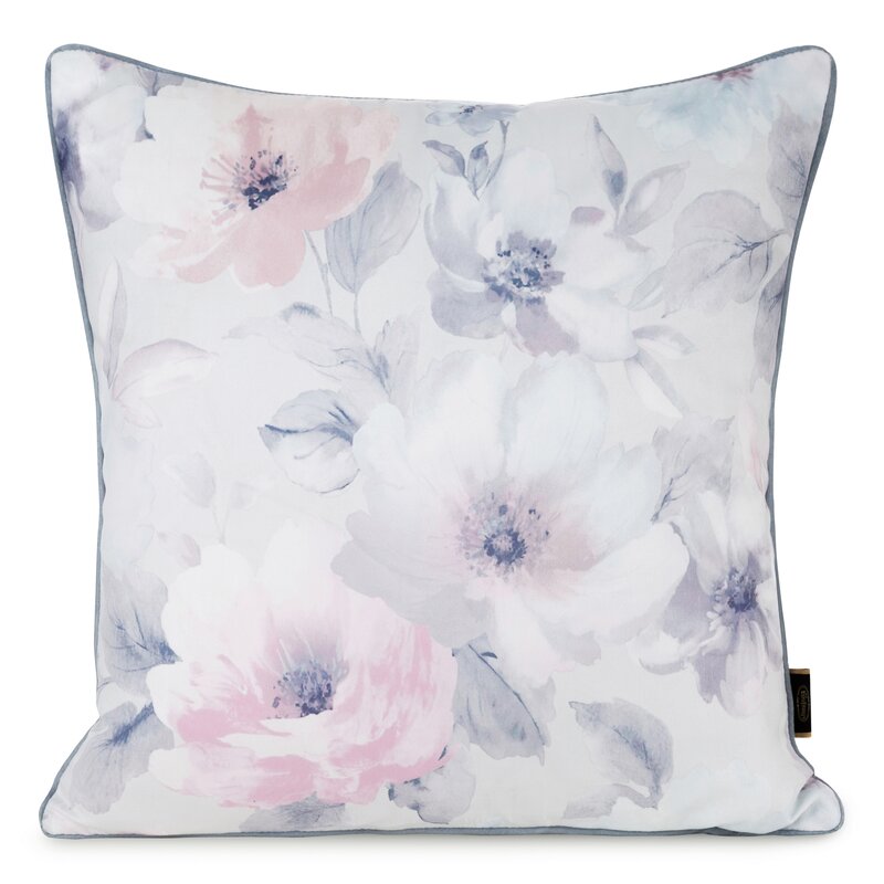 POSZEWKA VELVET 153 45 X 45 CM KREMOWY