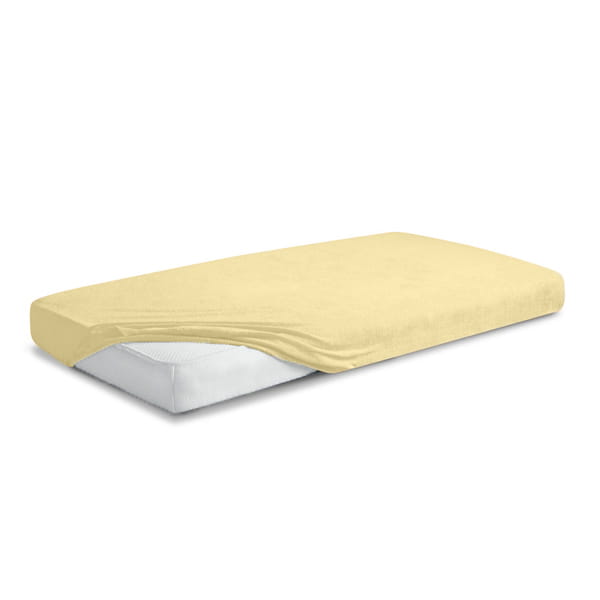 Prześcieradło frotte z gumą PREMIUM TM0104_04A VANILIA