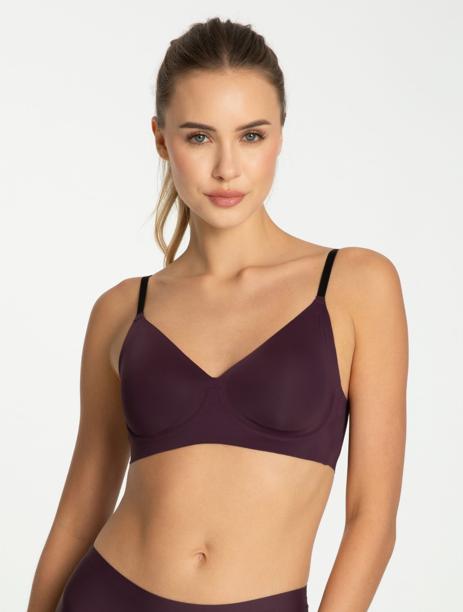 BIUSTONOSZ T-SHIRT BRA SIMPLE beżowy S
