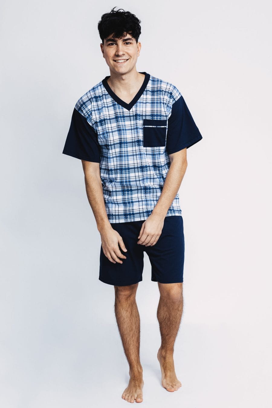 PIŻAMA MĘSKA 207 DŻENTELMEN GRANAT 6XL188-7XL188