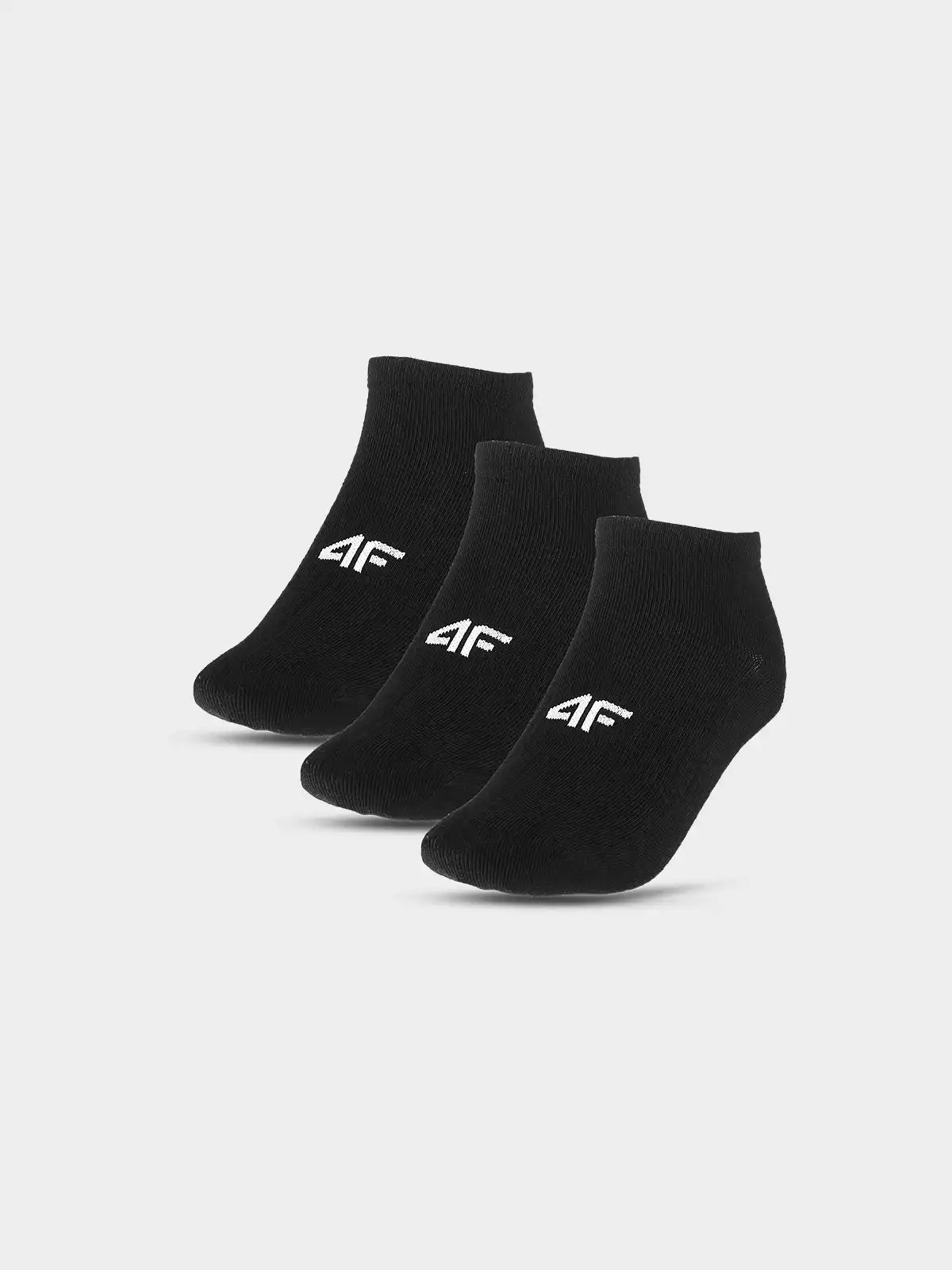 Skarpety przed kostkę unisex czarne 4F 3pa : Kolor - Czarny, Rozmiar skarpetki - 39-42