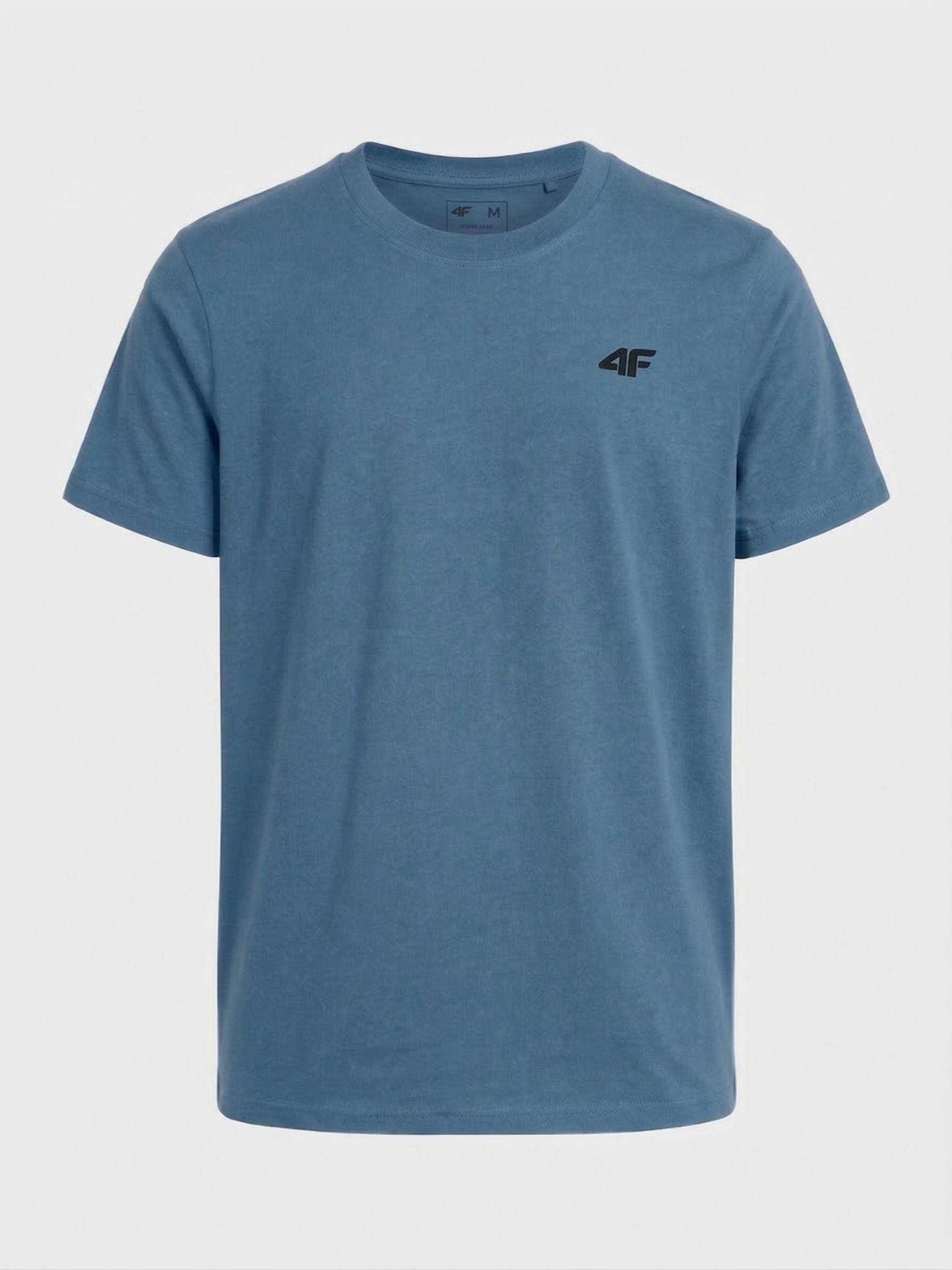 Koszulka t-shirt bawełniany limitowana kolekcja męska niebieska 4F : Kolor - Niebieski, Rozmiar odzieży - L