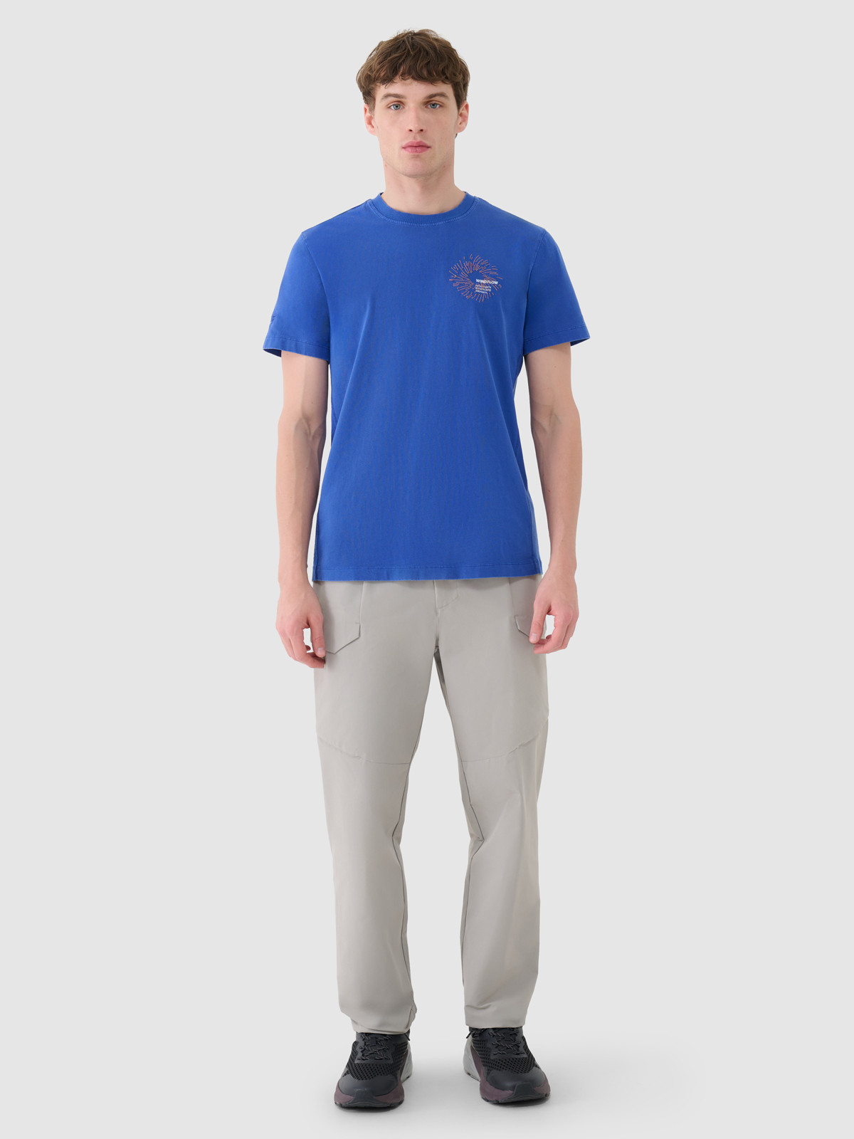 Spodnie sportowe casual tkaninowe męskie szare 4F : Kolor - Szary, Rozmiar odzieży - 2XL