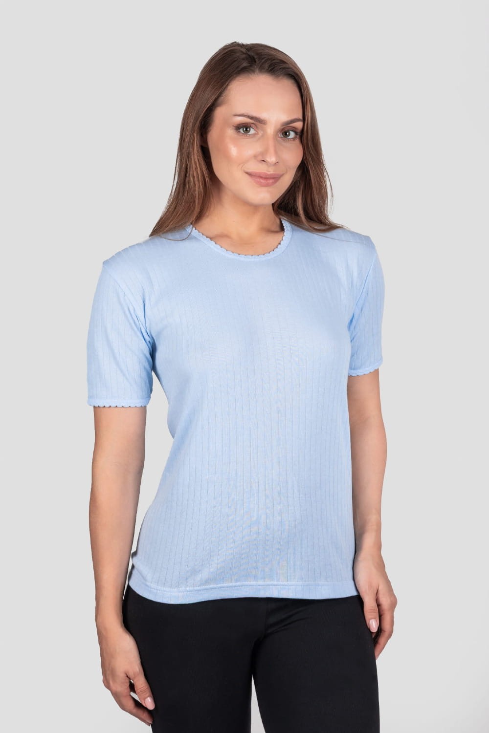 KOSZULKA DAMSKA KOLOR 1324 KR R.S-L czarny