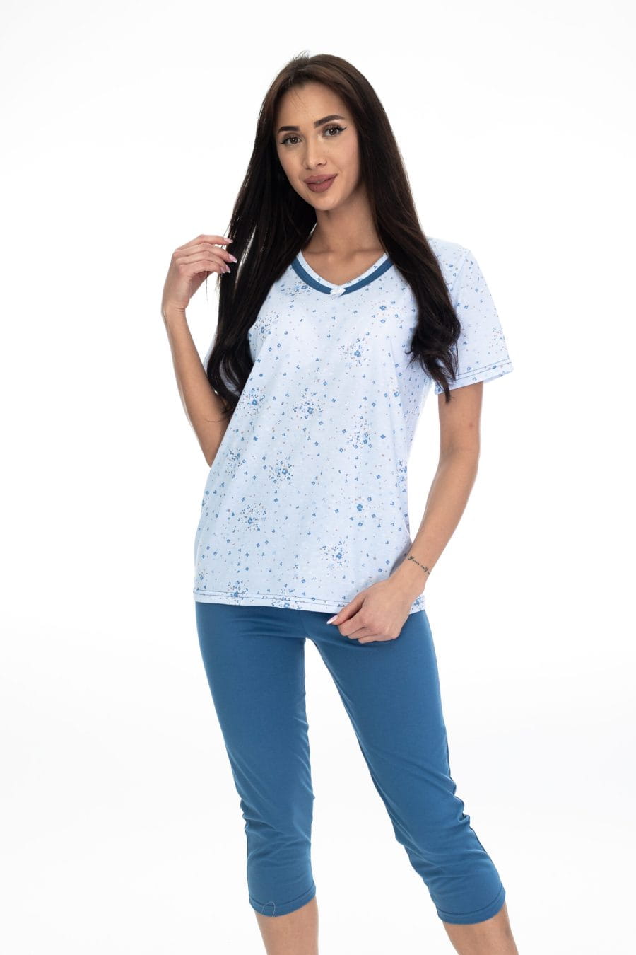 PIŻAMA DAMSKA B/P/751 JEANS M-3XL