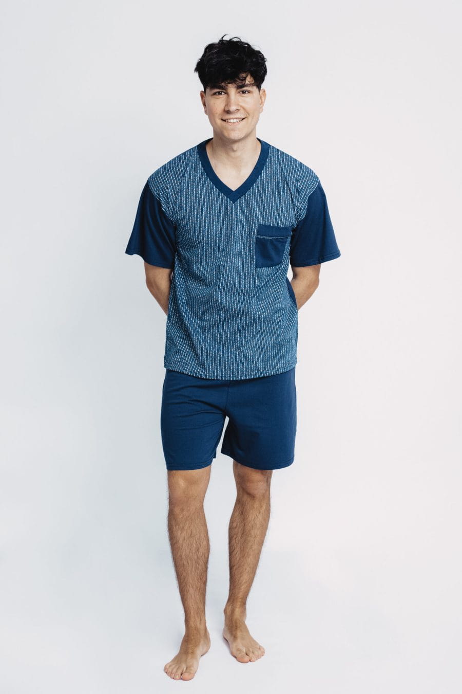 PIŻAMA MĘSKA 207 DŻENTELMEN GRANAT 6XL188-7XL188