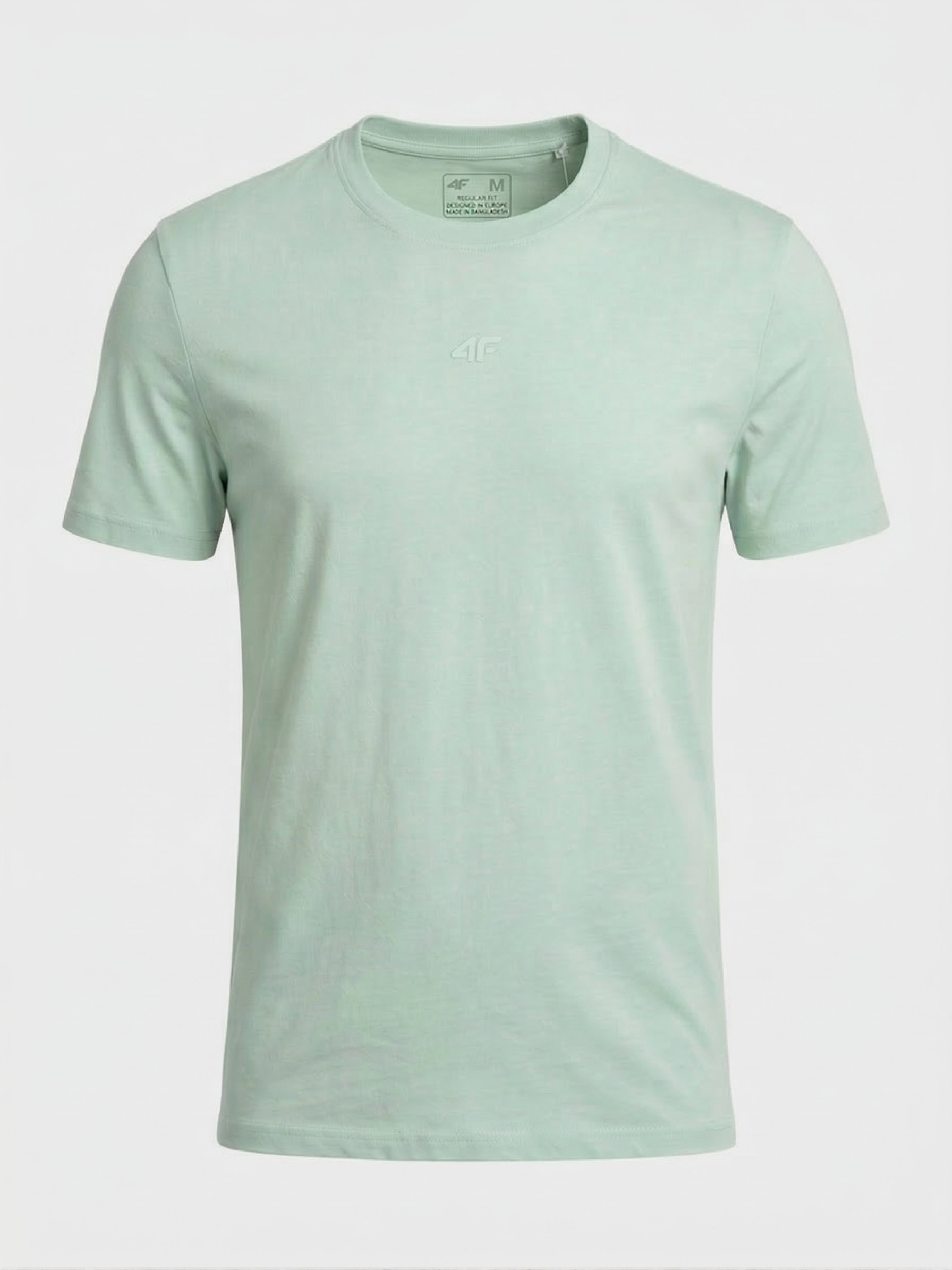 Koszulka t-shirt bawełniany limitowana kolekcja męski miętowy 4F : Kolor - Zielony, Rozmiar odzieży - 2XL