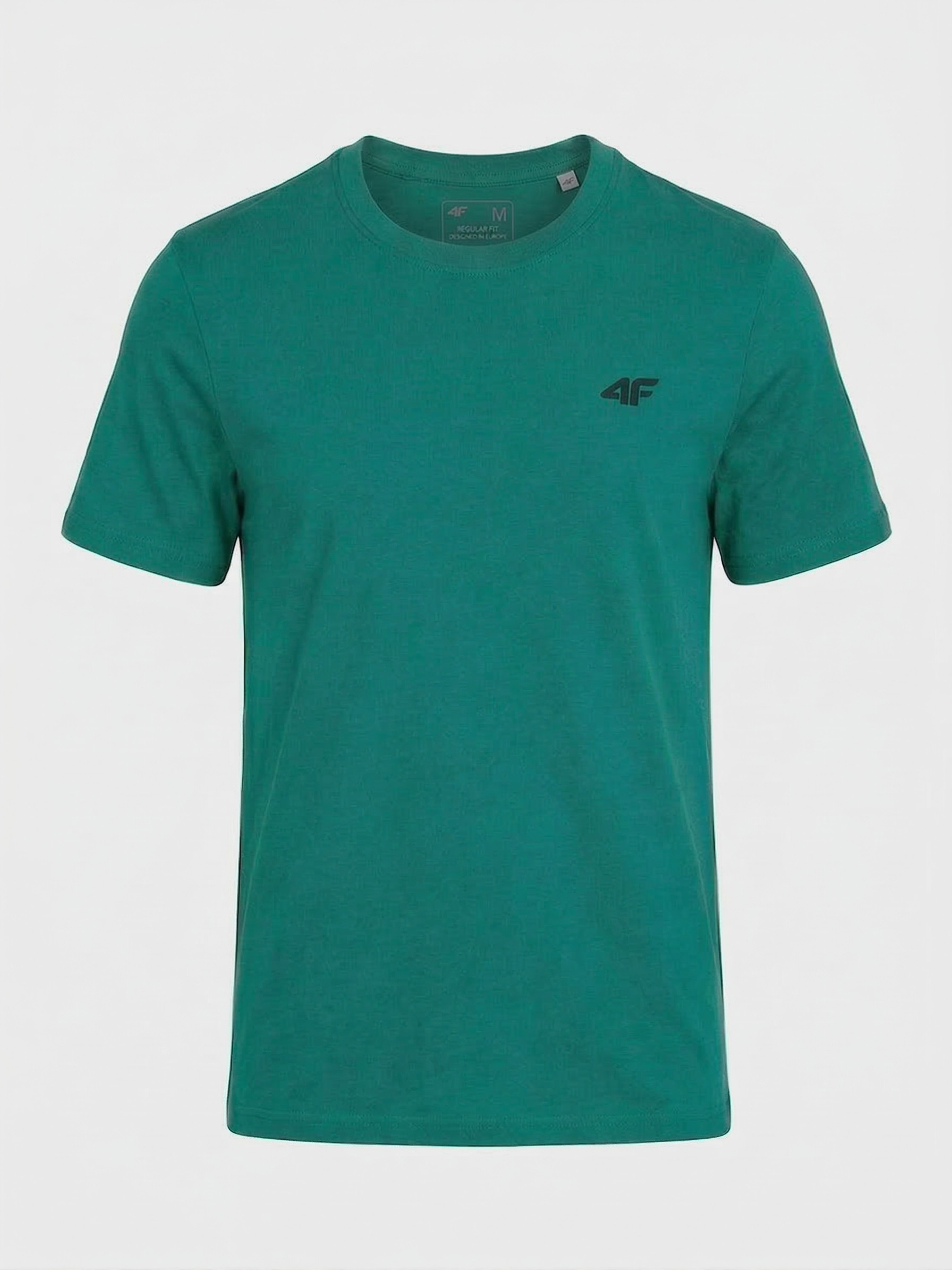 Koszulka t-shirt bawełniany limitowana kolekcja męska zielona 4F : Kolor - Zielony, Rozmiar odzieży - 5XL