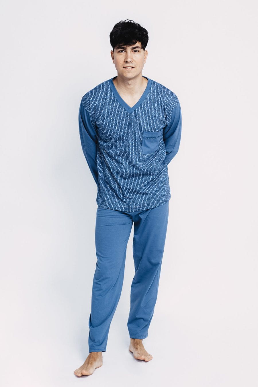 PIŻAMA MĘSKA DŻENTELMEN 204 jeans 6XL188-7XL188